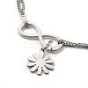 304 Stainless Steel Charm Anklet AJEW-C021-12P-4