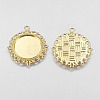 Zinc Alloy Pendant Settings for Cabochon & Rhinestone LS-PALLOY-A15290-G-NR-2