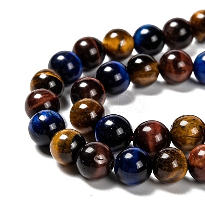 Natural Tiger Eye Beads Strands G-F173-14-8mm-1