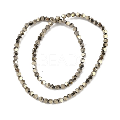 Electroplated Synthetic Non-magnetic Hematite Beads Strands G-A234-G03-01C-1