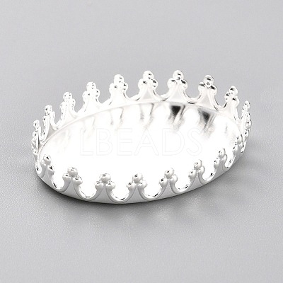 304 Stainless Steel Cabochon Settings STAS-Y001-07B-S-1