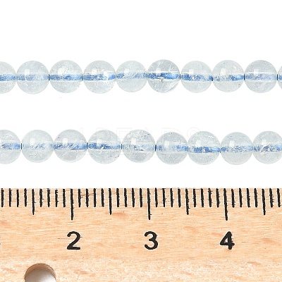 Natural Aquamarine Beads Strands G-P576-4mm-01A-1