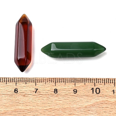 Natural & Synthetic Mixed Gemstone Bullet Pendant Necklace & Link Bracelet & Keychains DIY Making Kit PW-WG86896-01-1