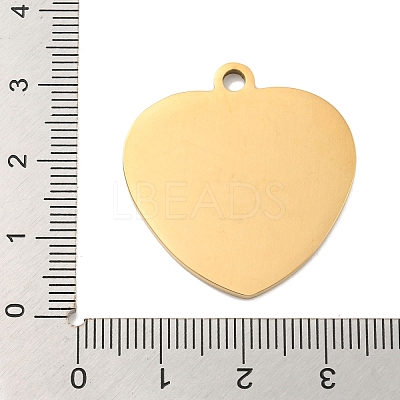 PVD Vacuum Plating 201 Stainless Steel Pendants STAS-L079-25G-04-1