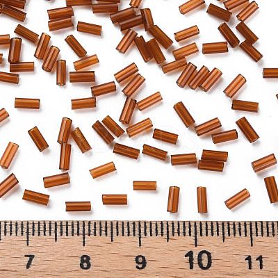 Transparent Glass Bugle Beads SEED-N005-001-C01-1