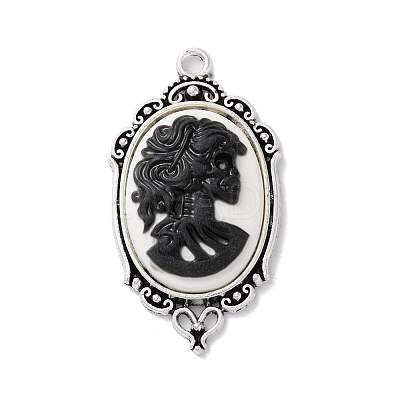 Tibetan Style Alloy Pendants X-TIBE-B002-04AS-01-1