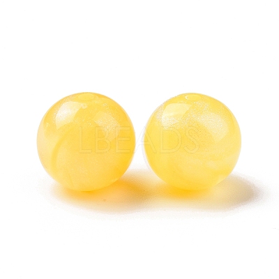 Opaque Acrylic Beads OACR-E014-19A-02-1