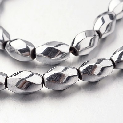 Electroplate Non-magnetic Synthetic Hematite Beads Strands G-F300-12-01-1