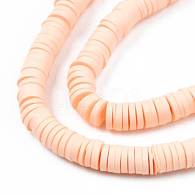 Handmade Polymer Clay Beads Strands CLAY-R089-6mm-033-1