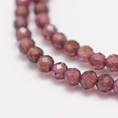 Natural Garnet Beads Strands X-G-K182-2mm-10-1