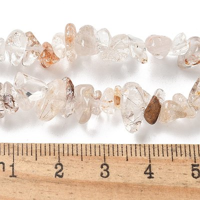 Natural Rutilated Quartz Beads Strands G-M205-96-1