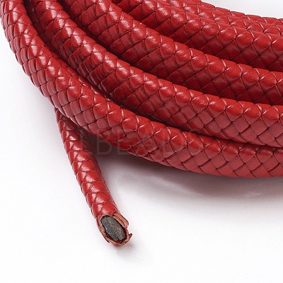 Braided Leather Cord WL-F009-C03-12x6mm-1