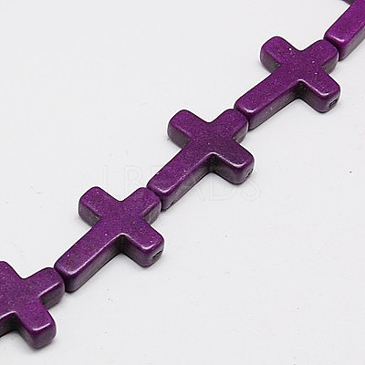 Synthetic Turquoise Beads Strands X-TURQ-G112-15x20mm-02-1