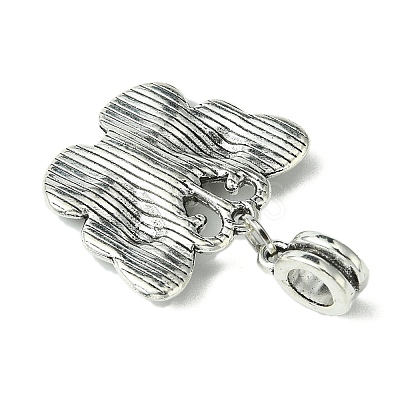 Halloween Tibetan Style Alloy European Dangle Charms PALLOY-JF00007-1
