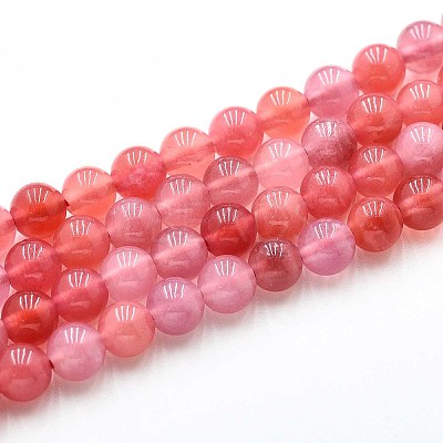 Natural Quartz Beads Strands G-N355-6mm-24-1