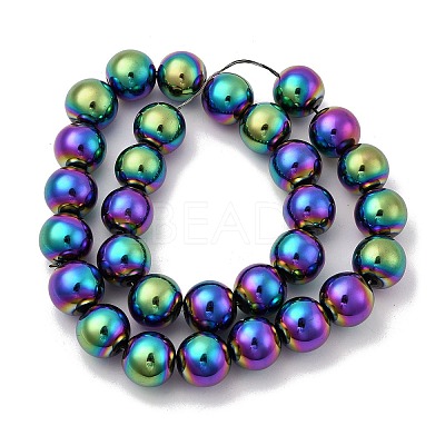 Electroplated Synthetic Non-magnetic Hematite Beads Strands G-H327-D02-05B-1