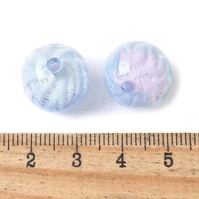 Two Tone Transparent Acrylic Beads OACR-D304-02B-1