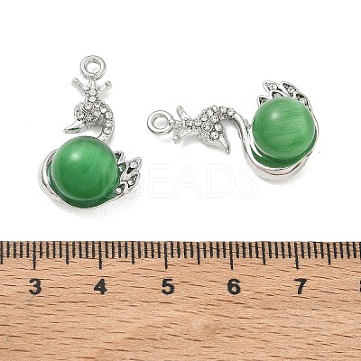 Alloy Rhinestone Pendants FIND-D044-22P-01-1