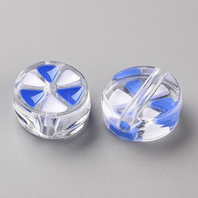 Transparent Enamel Acrylic Beads TACR-S155-005A-1