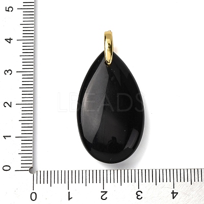 Natural Obsidian Pendants G-B188-01G-08-1