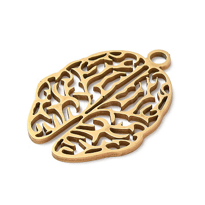 201 Stainless Steel Pendants STAS-D041-08G-1