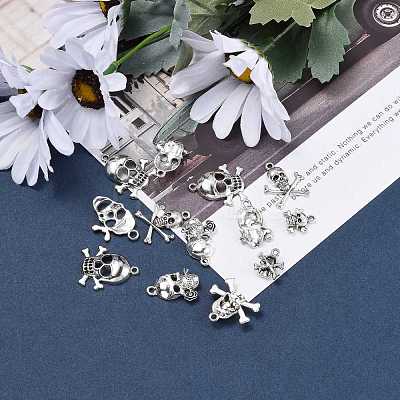 Tibetan Style Alloy Pendants TIBEP-MSMC018-M1AS-1