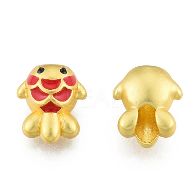 Alloy Enamel European Beads FIND-G035-68MG-1