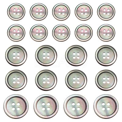 Natural Black Lip Shell Buttons BUTT-ME0001-12-1