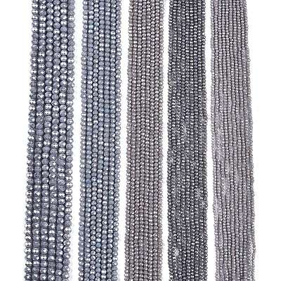 Electroplate Glass Beads Strands EGLA-A044-P4mm-A10-1