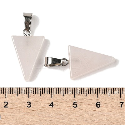 Natural Rose Quartz Pendants G-B127-04P-13-1