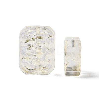 Transparent Spray Painted Glass Beads X-GLAA-I050-08A-1