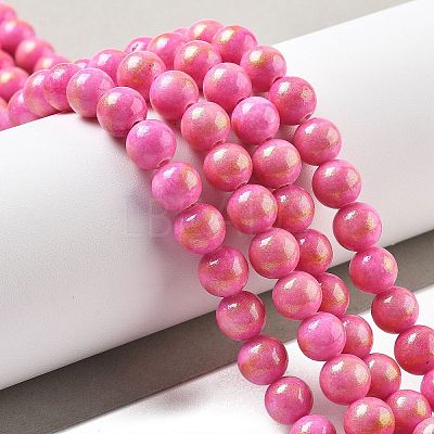 Natural Mashan Jade Beads Strands G-A255-A01-01N-1