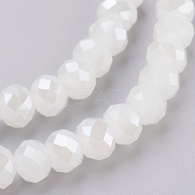 Electroplate Glass Beads Strands X-GLAA-K027-03AB-1