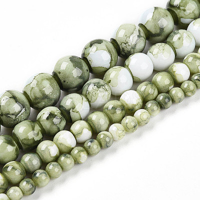 Baking Paint Glass Beads X1-DGLA-N003-4mm-C06-1