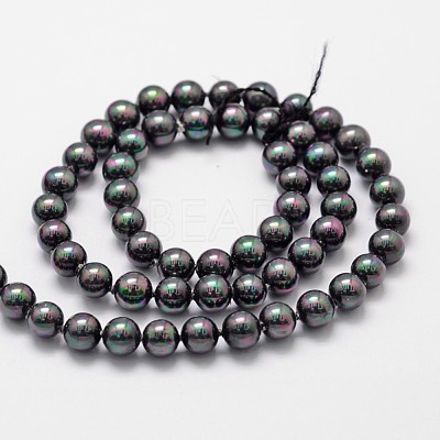 Shell Pearl Bead Strands BSHE-L025-05-6mm-1