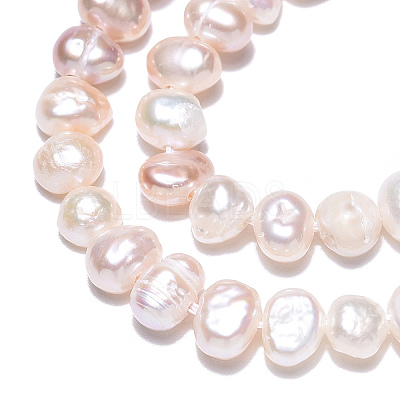 Natural Cultured Freshwater Pearl Beads Strands PEAR-N014-04D-1