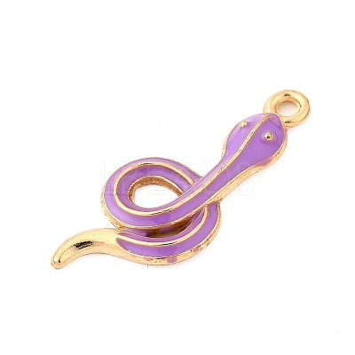 Alloy Enamel Pendants FIND-U031-14G-05-1