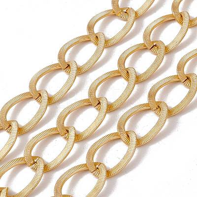 Oval Oxidation Aluminum Curb Chains CHA-G001-02G-1