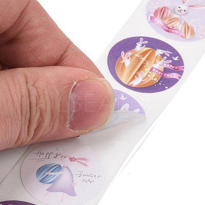 8 Patterns Easter Theme Self Adhesive Paper Sticker Rolls DIY-C060-03F-1