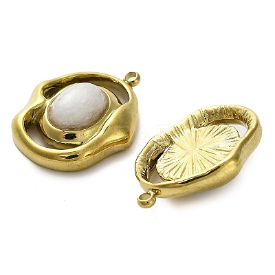 Natural White Agate Pendants STAS-H438-10G-01-1