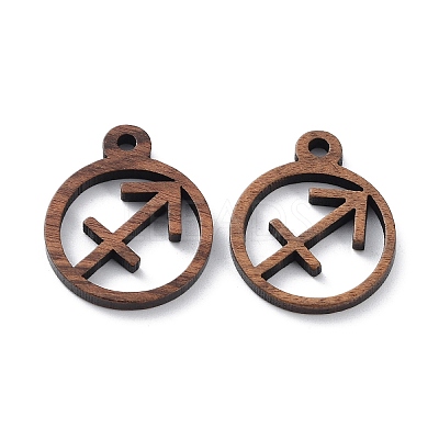 Walnut Wood Laser Cut Pendants WOOD-Q051-07A-1
