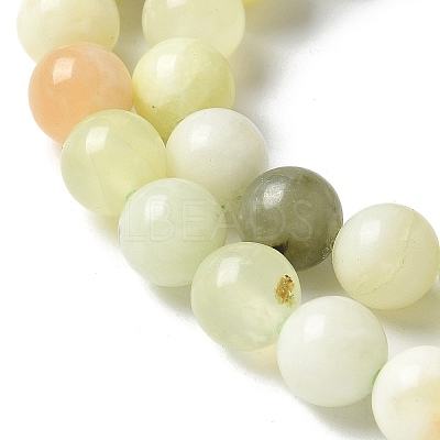 Natural New Jade Beads Strands X-G-F591-16-8MM-1