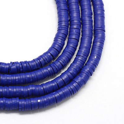 Handmade Polymer Clay Heishi Beads X-CLAY-R067-8.0mm-09-1