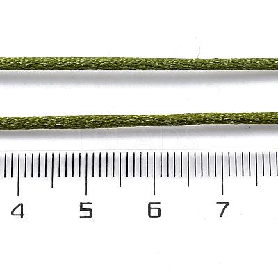 5 rolls 5 colors Nylon Satin Rattail Cords NWIR-PH0002-09A-01-1