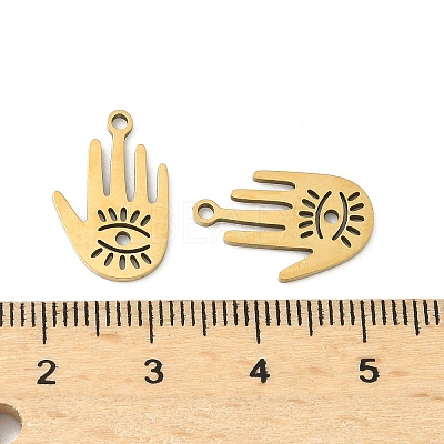 201 Stainless Steel Laser Cut Pendants STAS-P428-07G-1