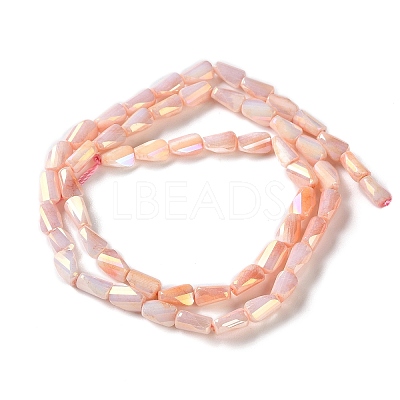Ombre Effect Dyed Glass Beads Strands GLAA-I059-01F-1