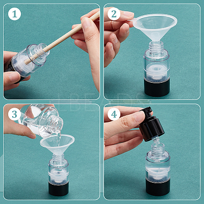 Empty Portable Plastic Airless Pump Bottles MRMJ-WH0075-67A-1