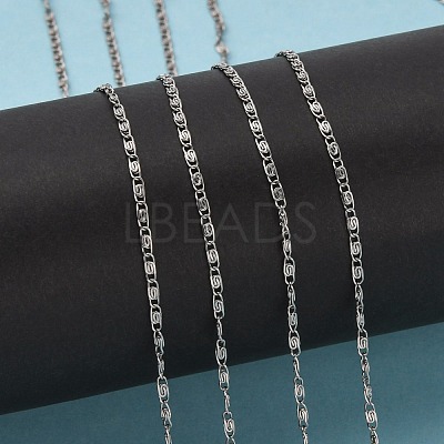 Tarnish Resistant 304 Stainless Steel Lumachina Chains CHS-K002-21A-1