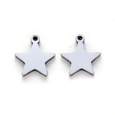 Tarnish Resistant 304 Stainless Steel Charms STAS-N092-50-1