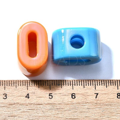 UV Plating Opaque Acrylic Beads SACR-Z007-02A-1